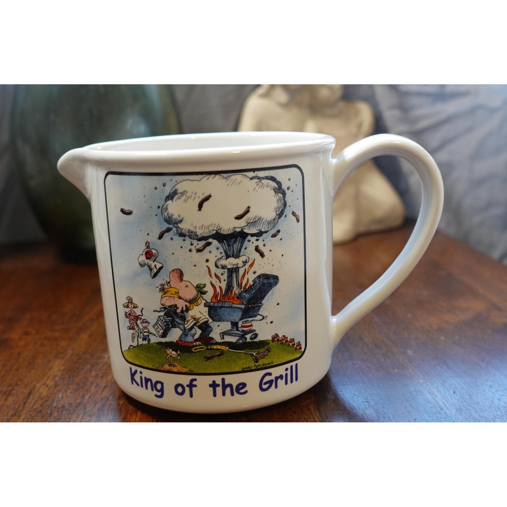 Vintage Gary Patterson Ceramic Mug: King of the‎ Grill Cartoon